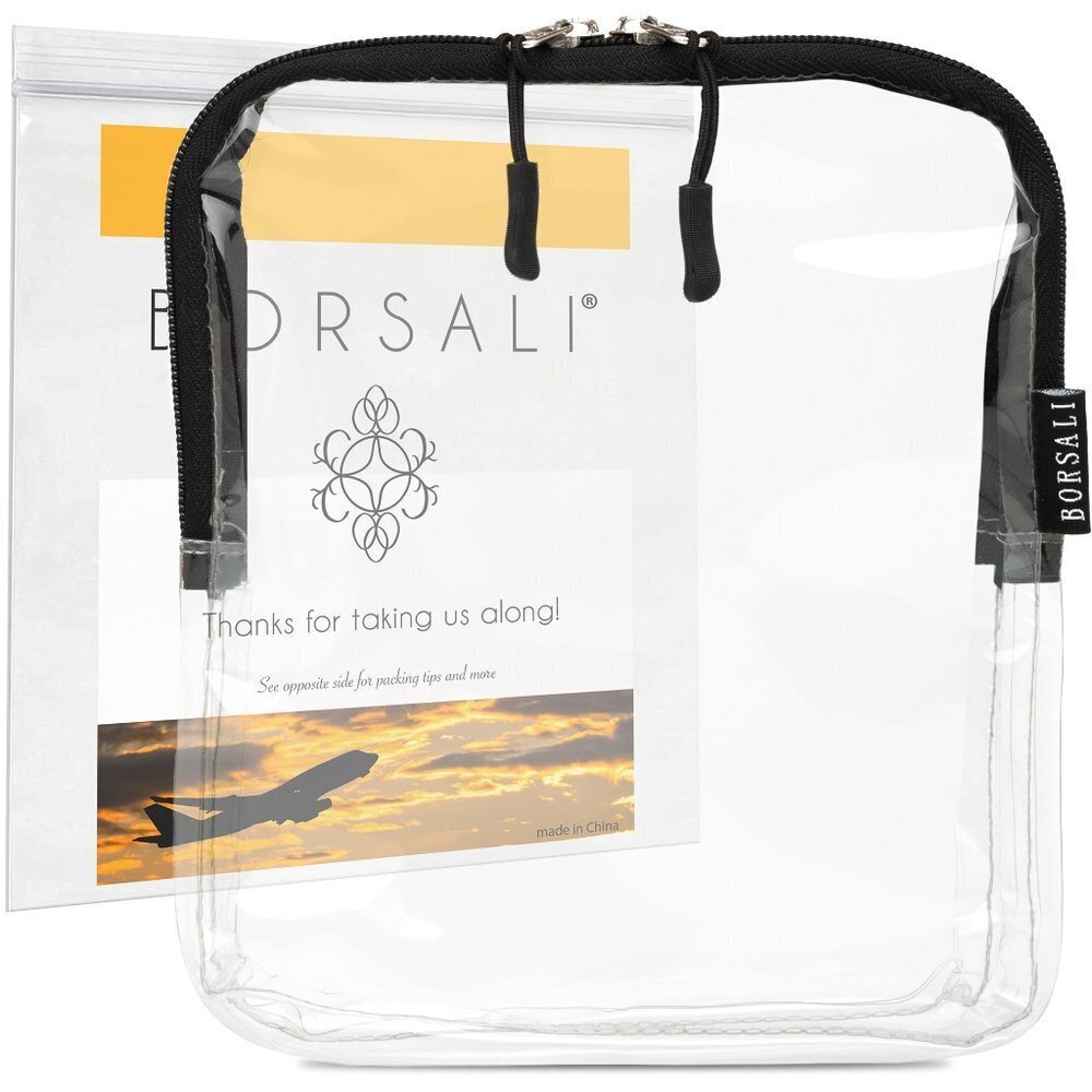 Clear Toiletry Bag - TSA approved quart size